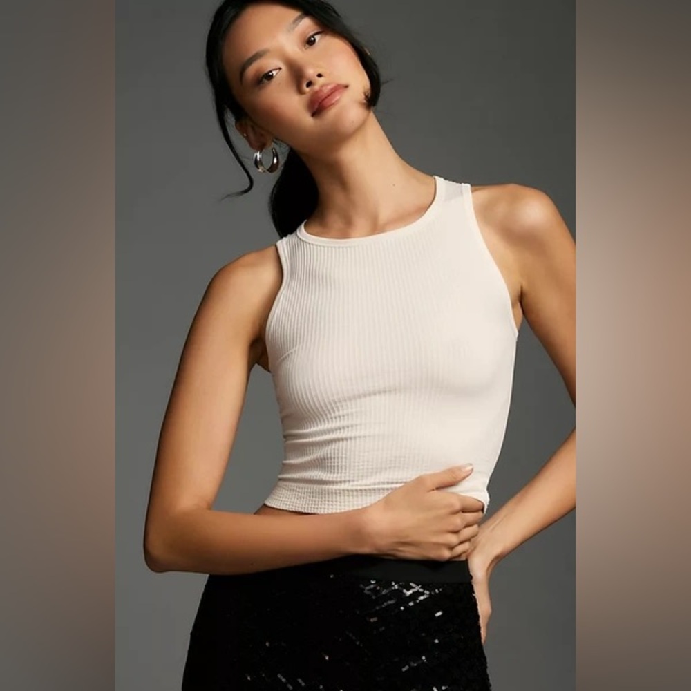 ANTHROPOLOGIE
The Reegan Crew-Neck Crop Racerback Seamless Tank Top